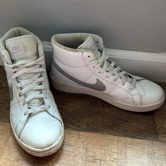Nike Court Royale 2 Mid White & Gray Women’s size 10 - Picture 2 of 10